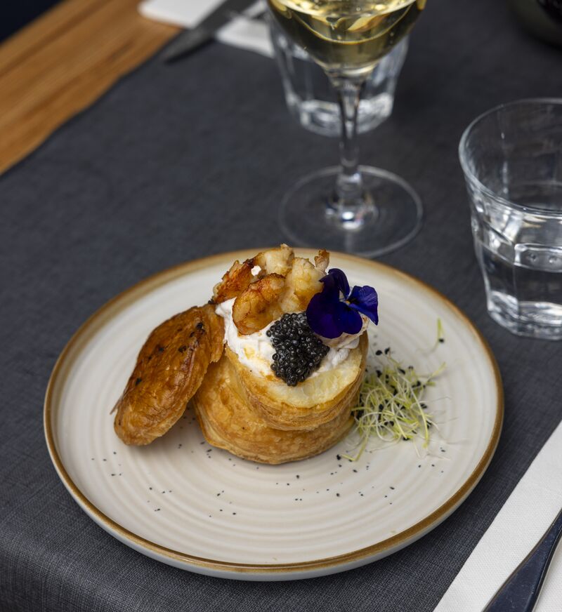 Vol-au-vent aux gambas