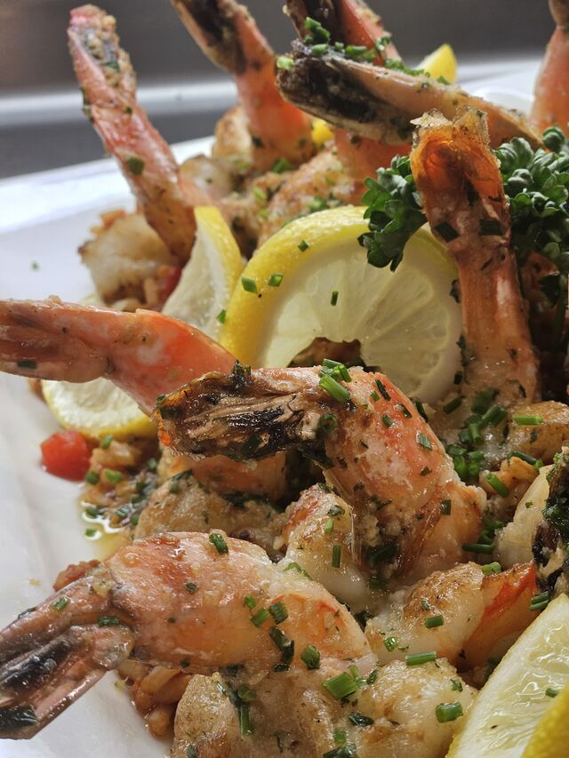 Riesengarnelen auf Djuvecreis 