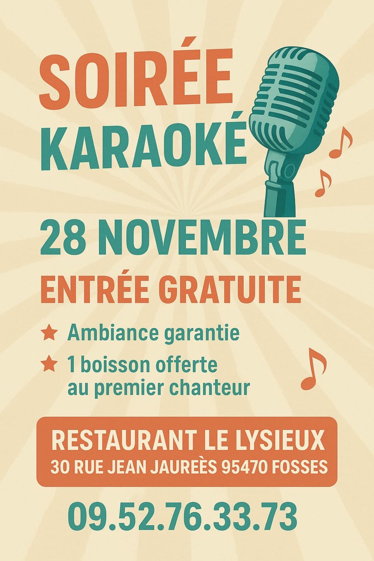 Soirée karaoké Dansant 🎤🕺🏻💃🏼
