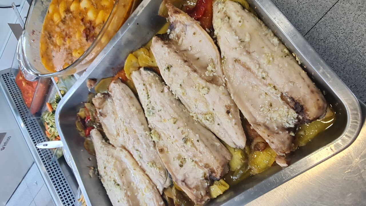 Filetes de lubina al horno