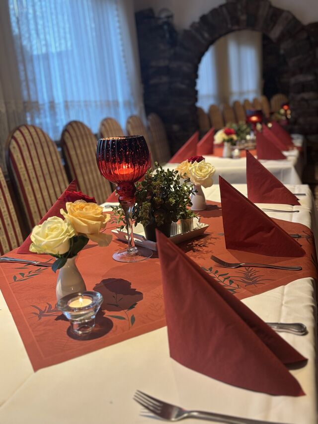 Essen im rustikalen Flair