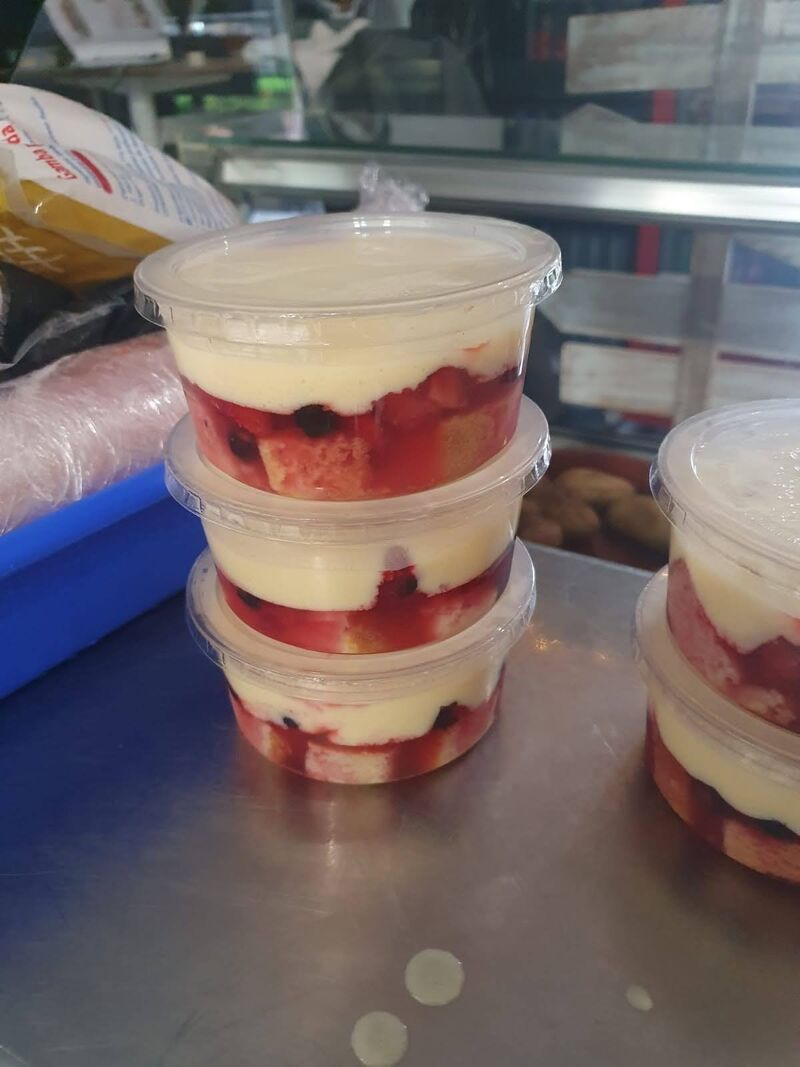 Nuestro postre en Nochebuena Trifle