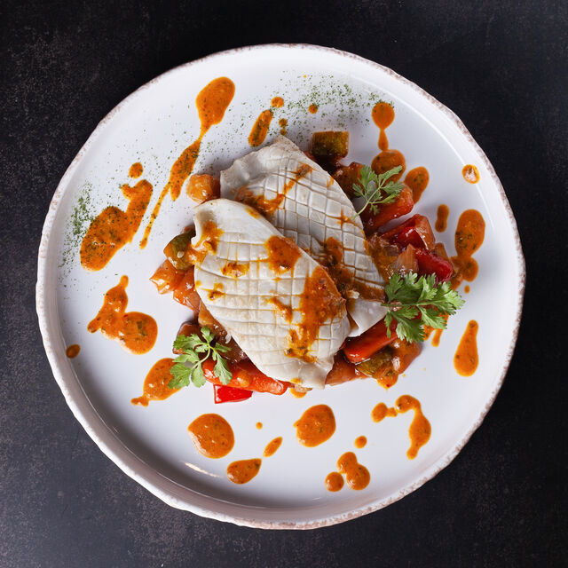 Кальмар в тайському стилі
з овочами wok