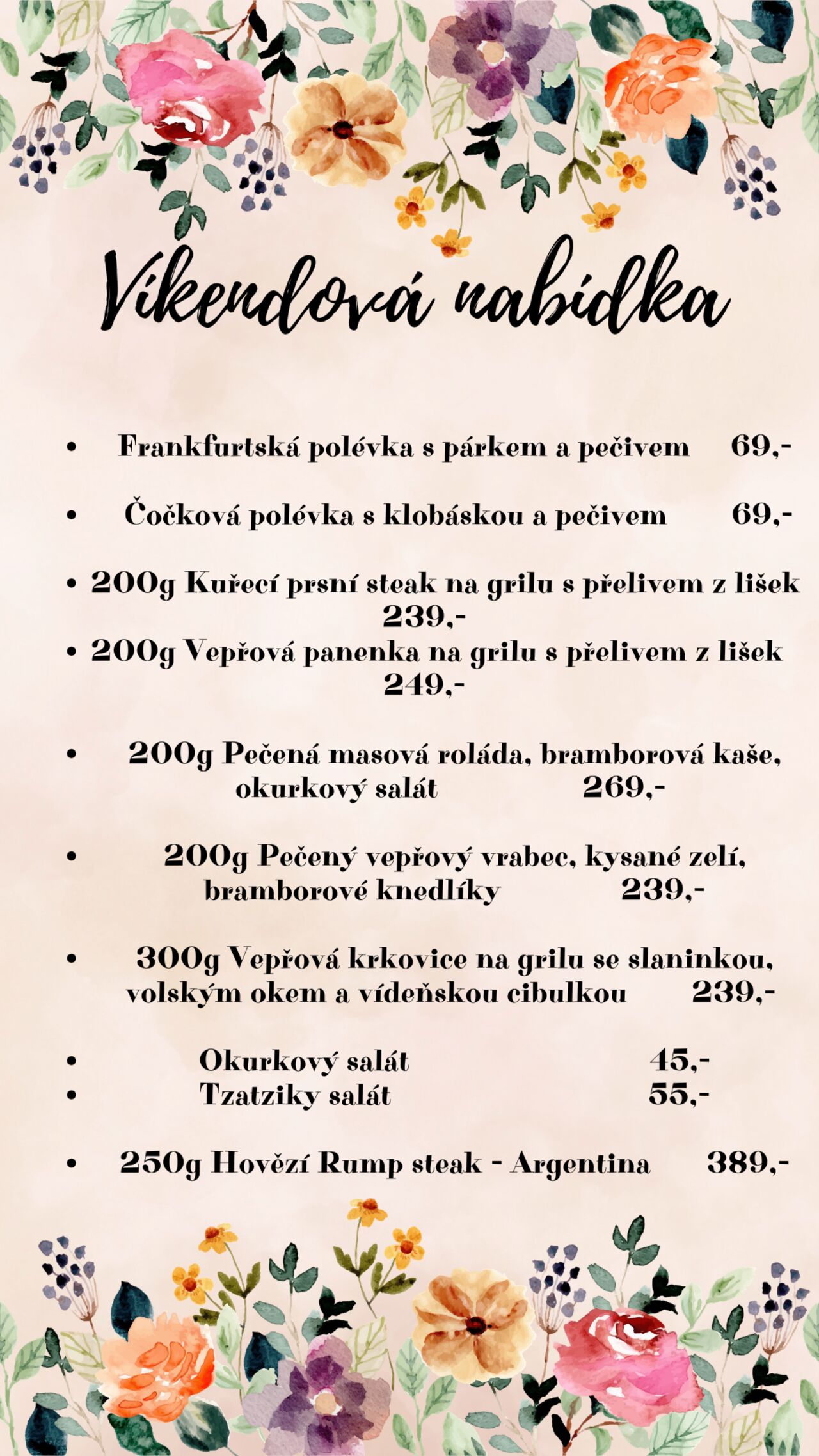 Víkendová nabídka