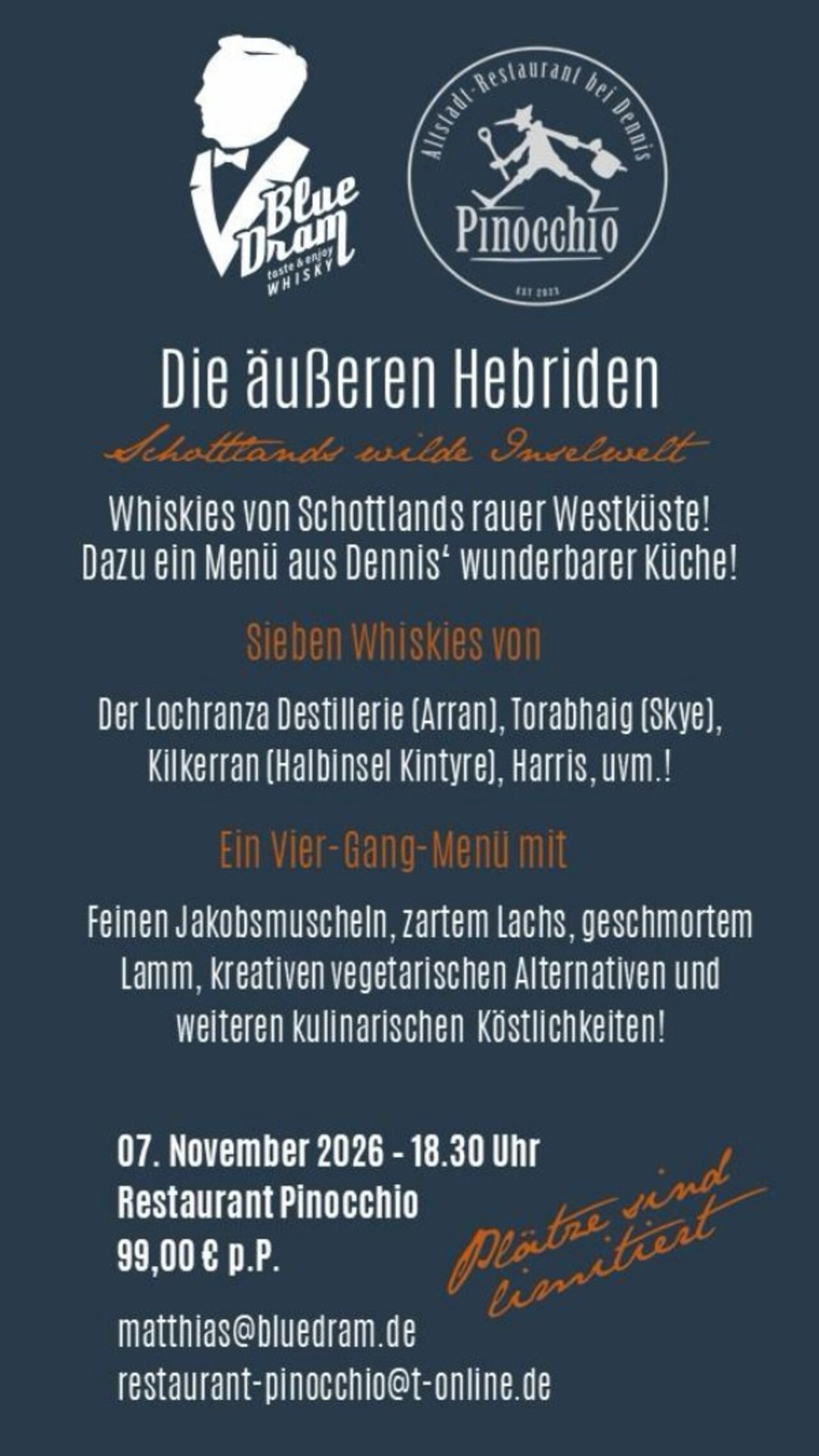 Der nächste Event steht ins Haus. BlueDram kommt zu Besuch!