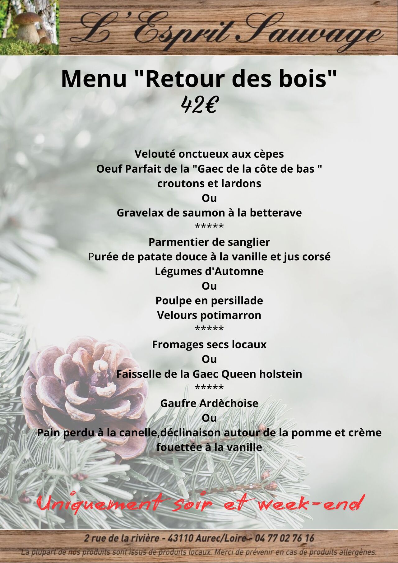 Nouvelle carte "Retour des bois"