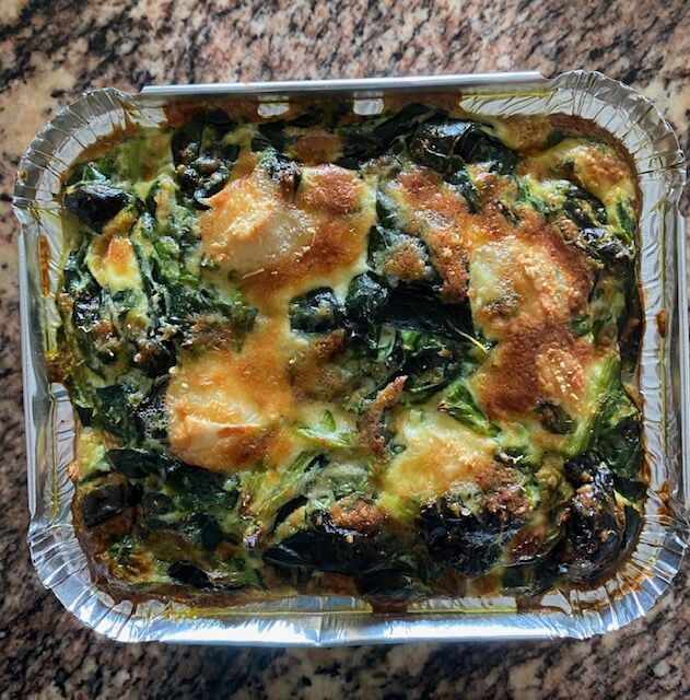 Flan d'épinard au chèvre 