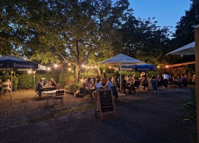 Abendstunden im Biergarten