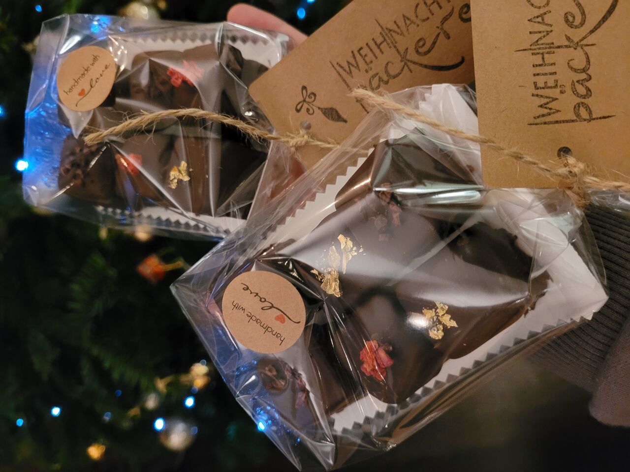 Hausgemachte Dominosteine mit Boysenbeer-Marzipan 