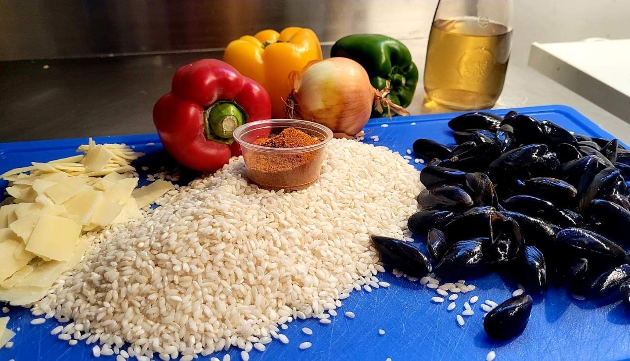 Risotto aux moules safranées