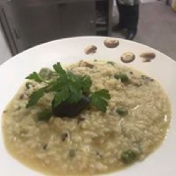 Risotto de Espargos e Cogumelos selvagens