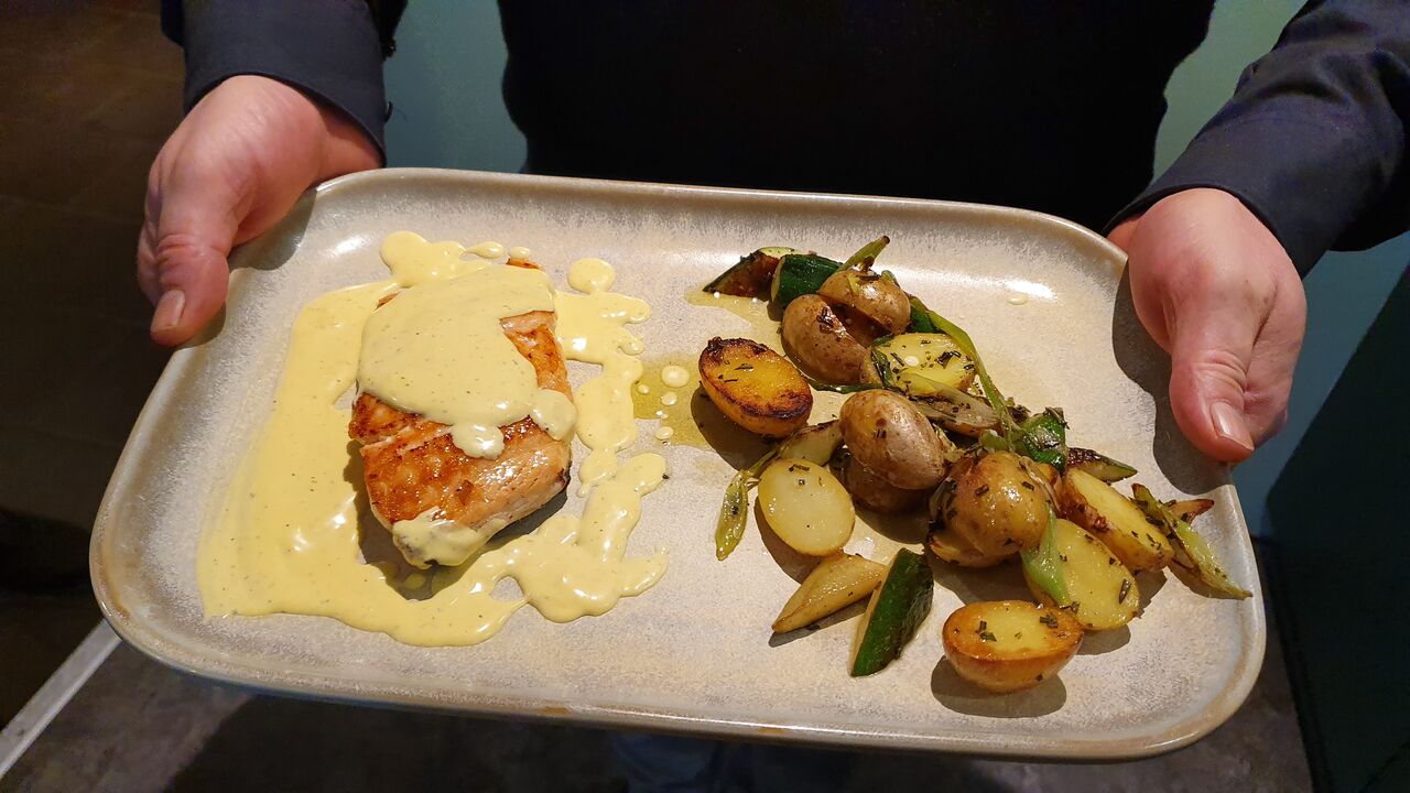 Lachs aus dem Backofen