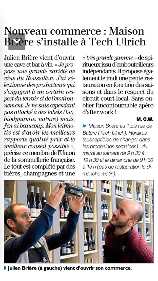 Article de presse; «  l’indépendant »