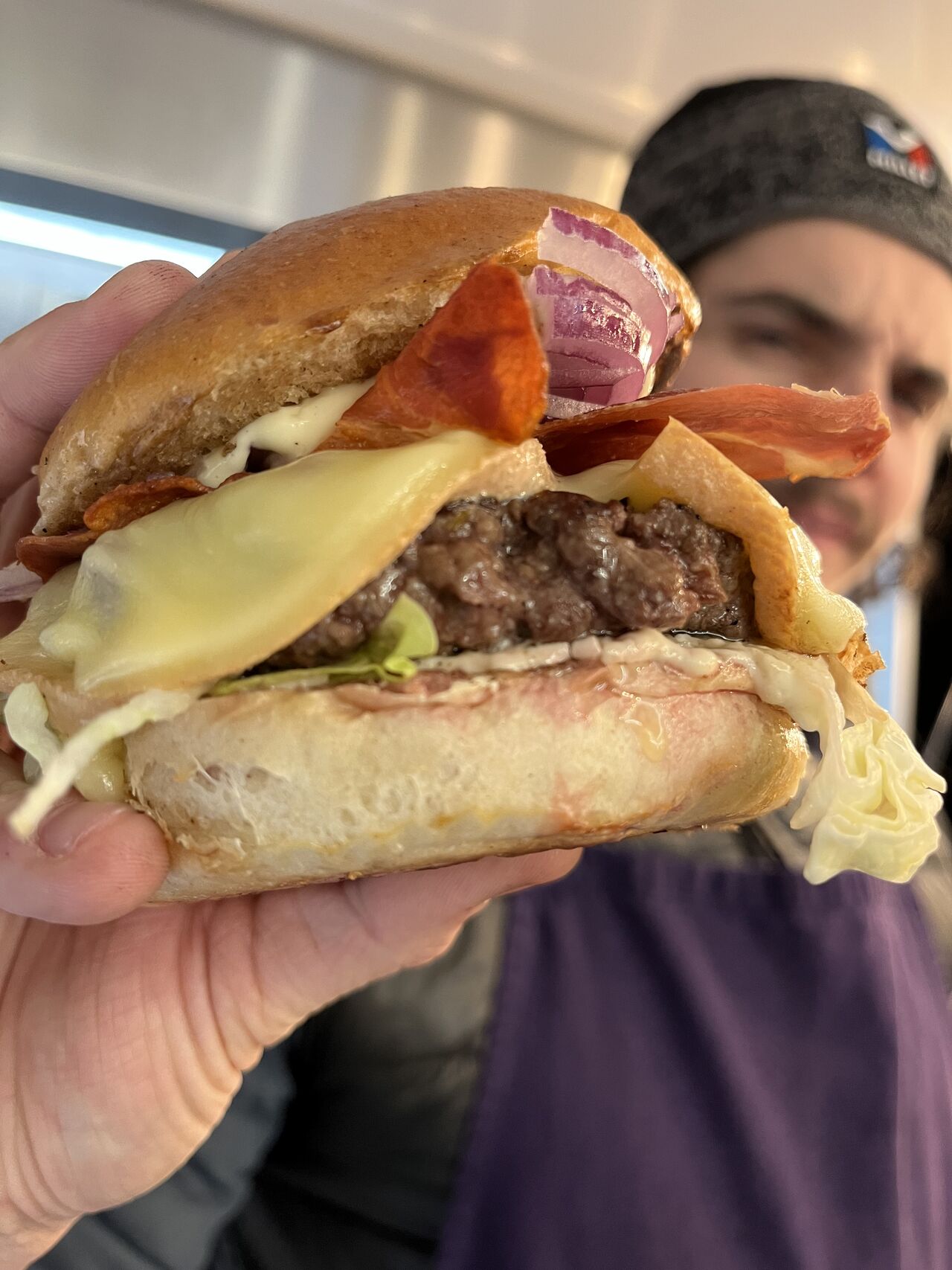 Burger Raclette Lard