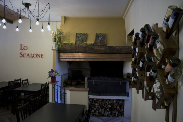 Il caminetto con griglia