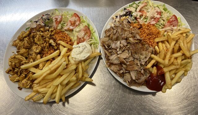 Assiette chicken et Assiette kebab