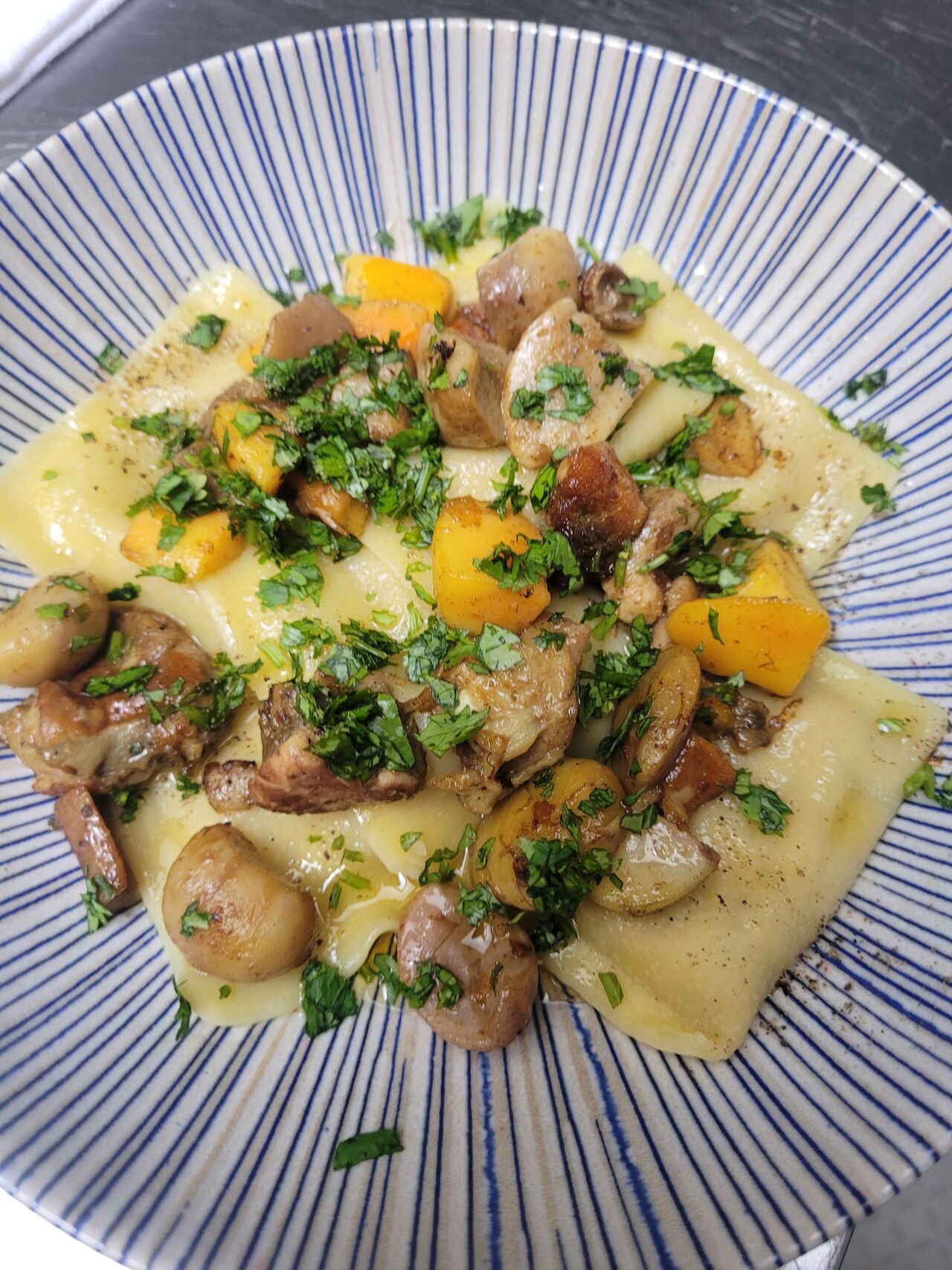 Grosses Ravioles aux Cèpes