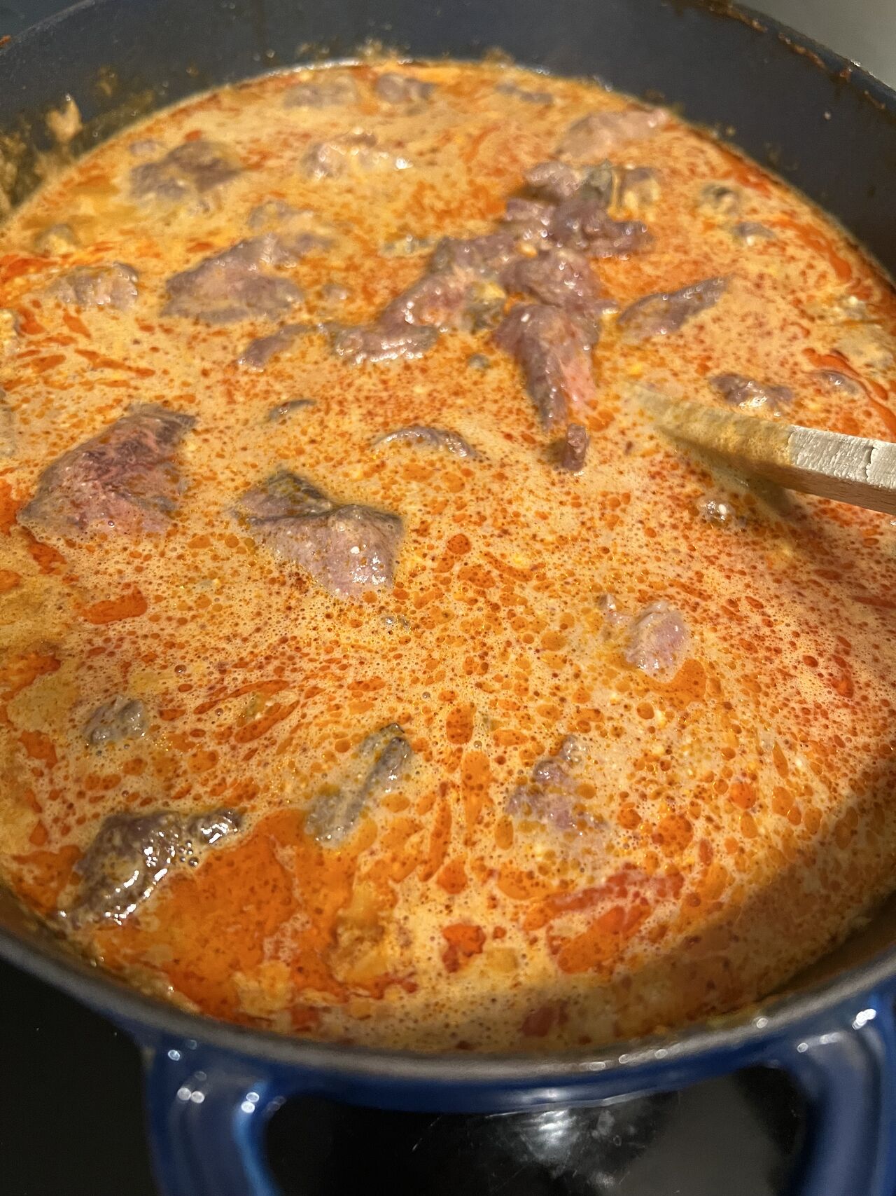 Bœuf au curry paneng 