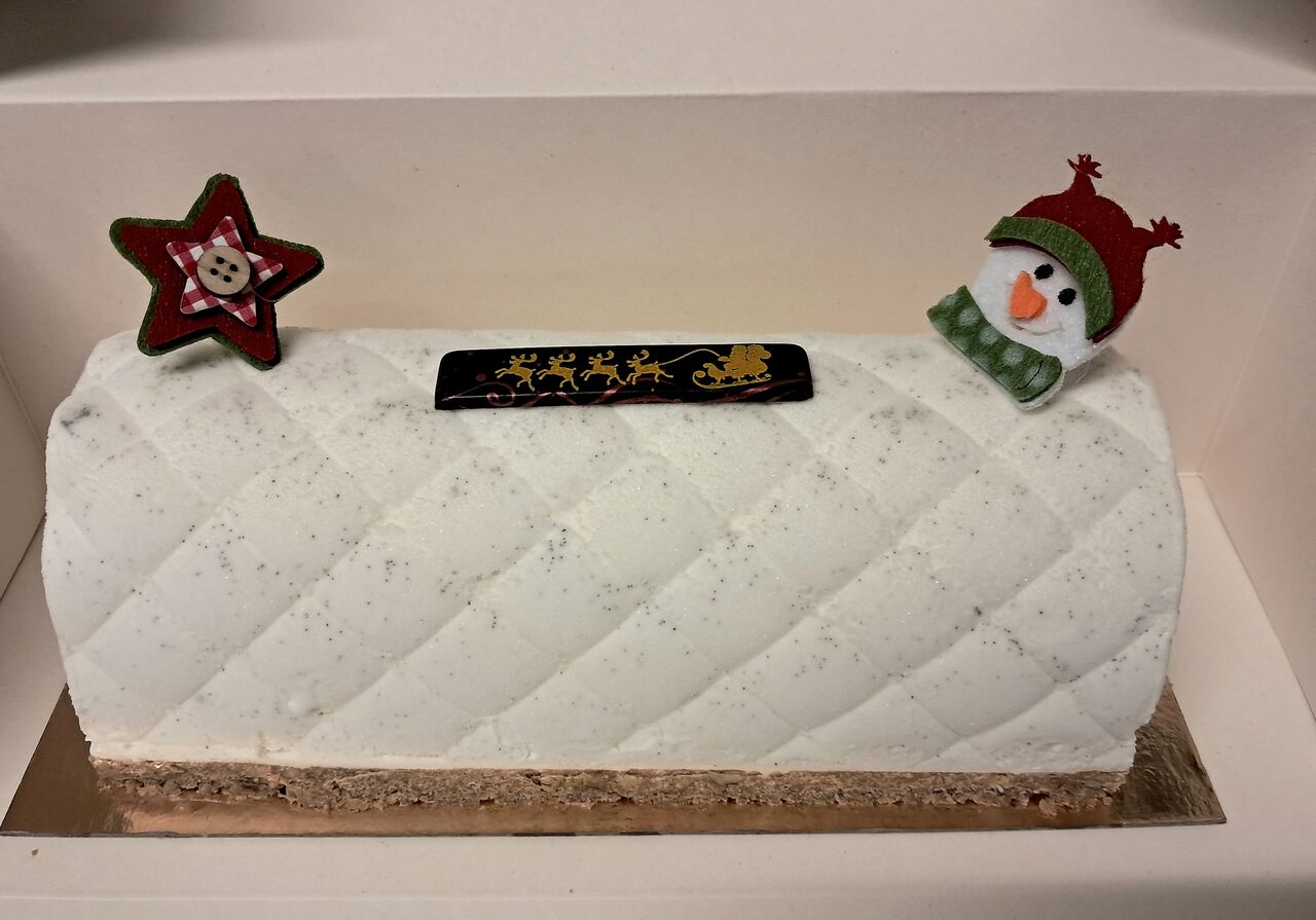 Bûche vanille-caramel