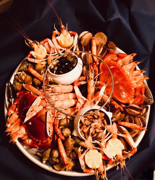 plateau de fruits de mer restaurant l'assiette troglodyte