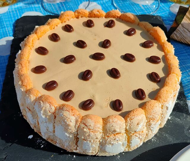 Charlotte au café (mousse bavaroise au café)