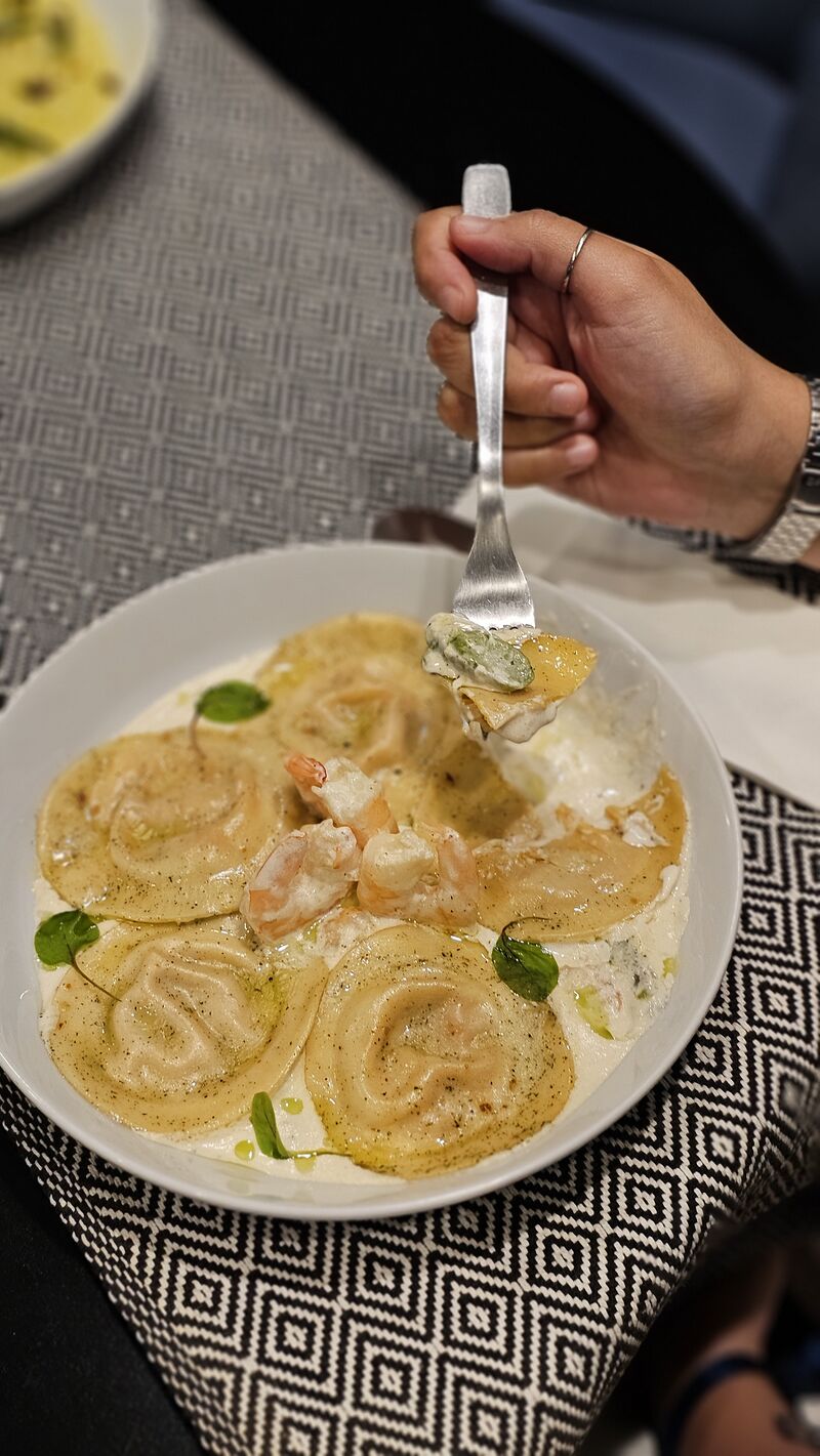 Ravioloni di Gamberi