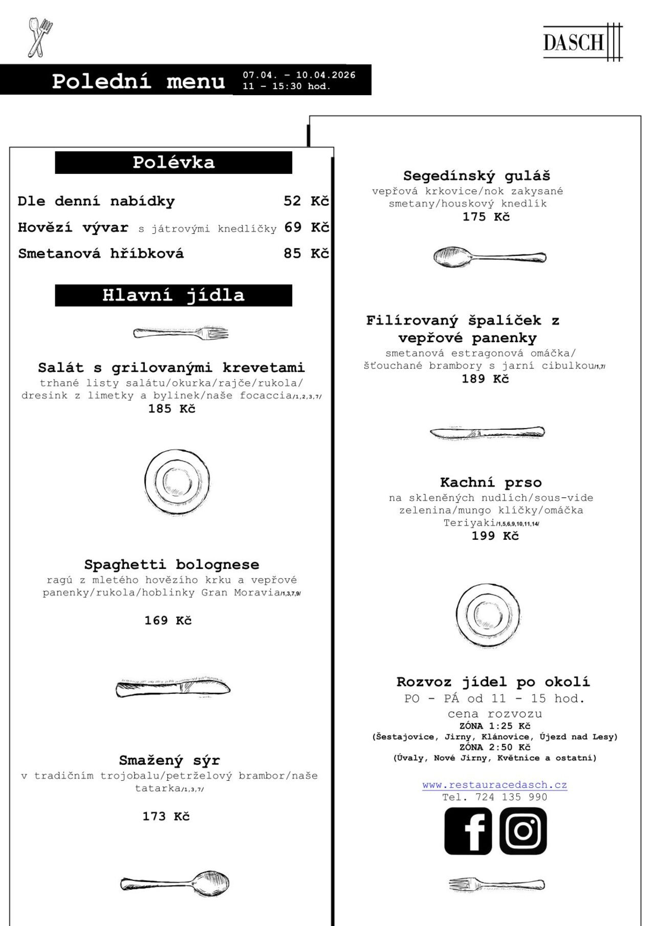 Polední menu