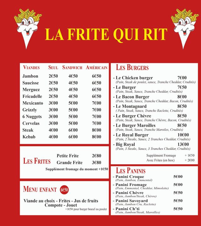 Le menu 