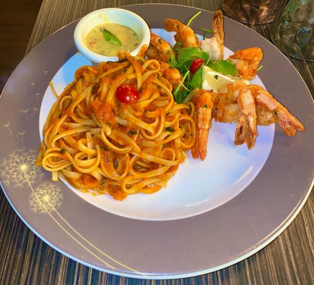 Linguine aux gambas