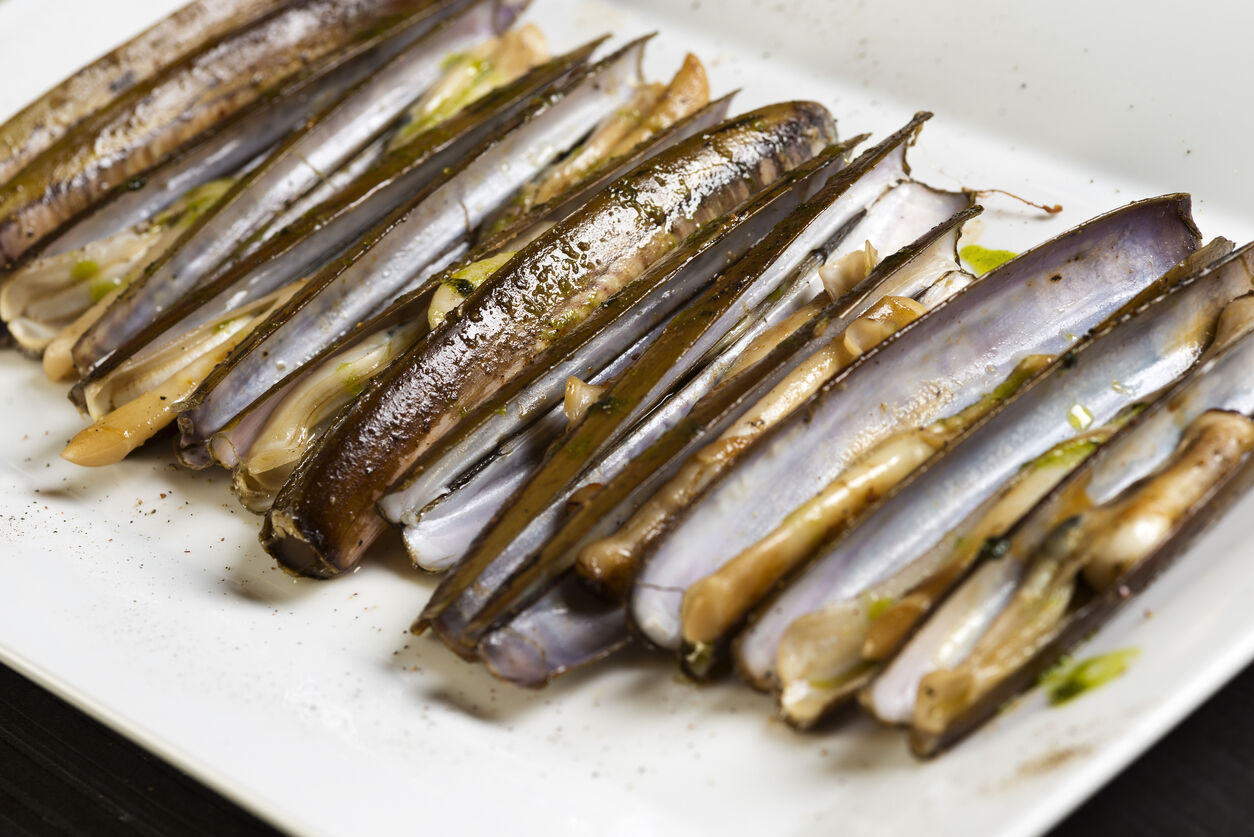 Navajas a la plancha