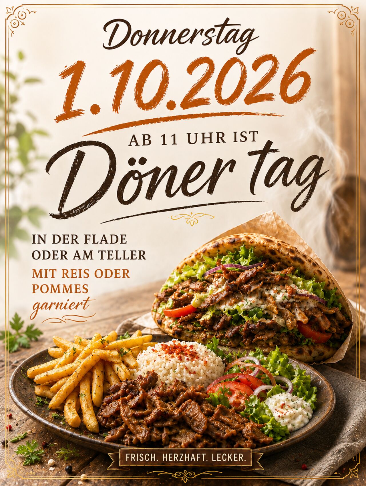 Dönertag 1.10.2026