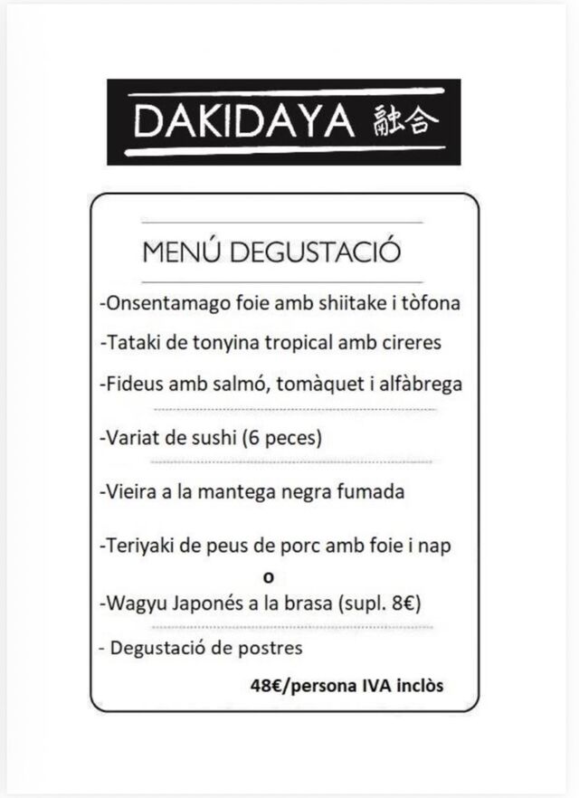 El menú 