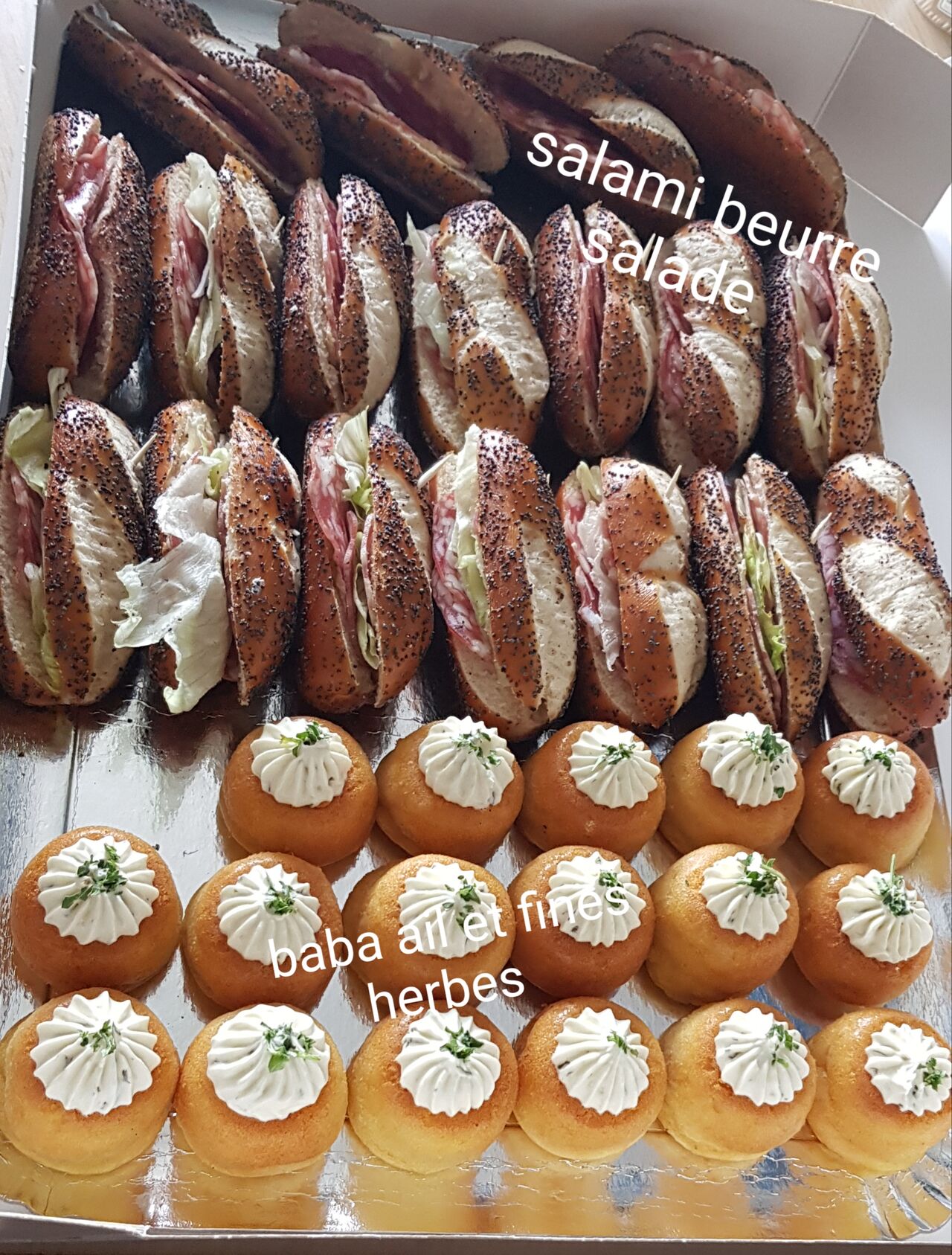 plateau mauricettes et babas salés