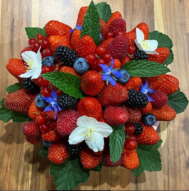 Des bouquets de fruits rouges idéals pour faire une petit cadeau ! 