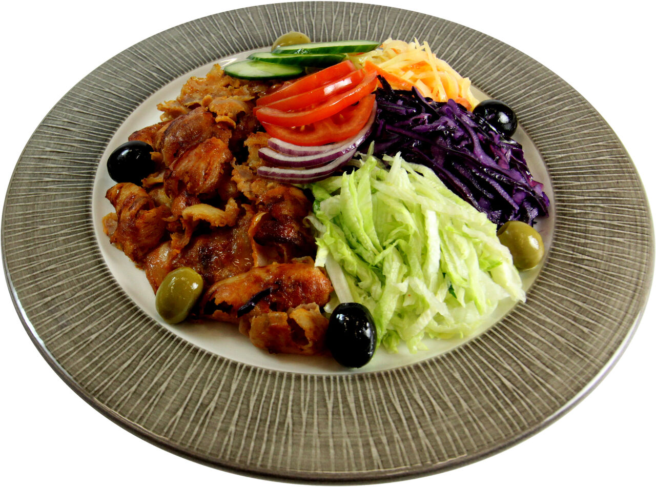 Kebab taliř s čerstym salatem