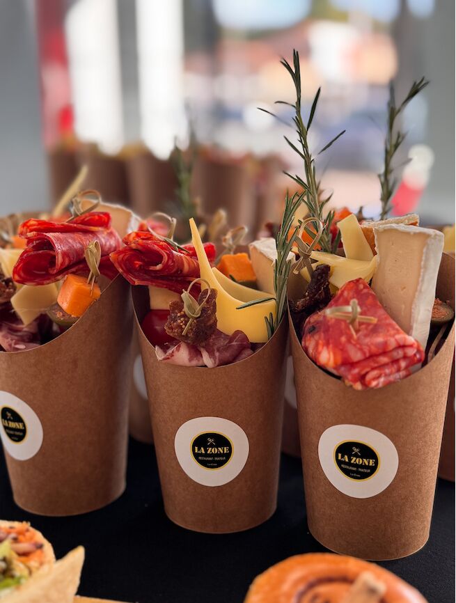 cornet charcuterie et fromage