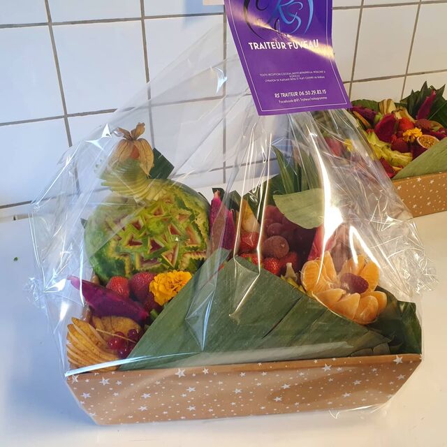 corbeille de fruit pour les magasins boulanger 