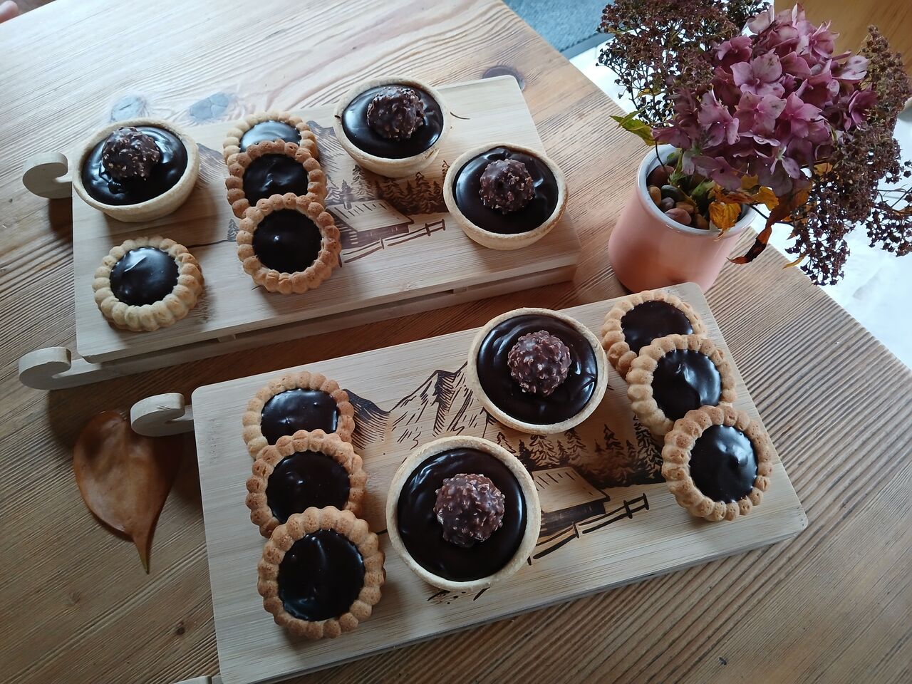 Tartelettes ganache au chocolat