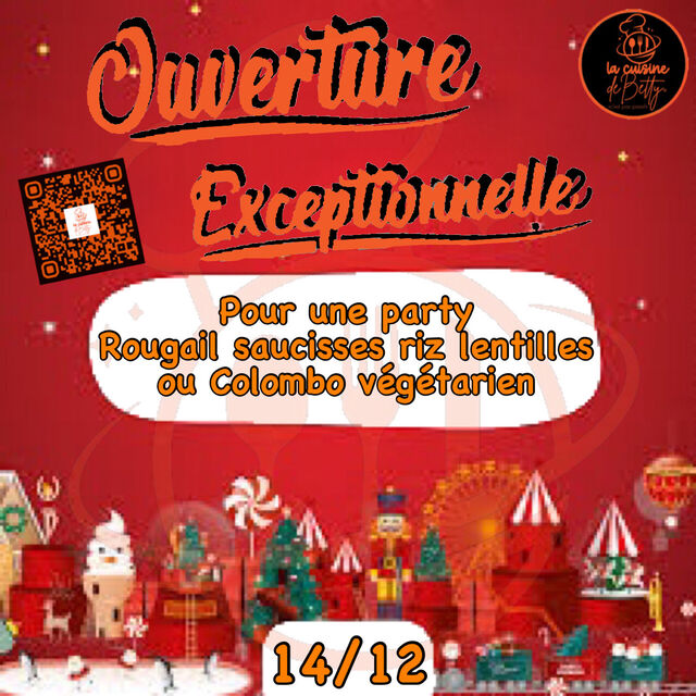 Ouverture exceptionnelle pour Noël 