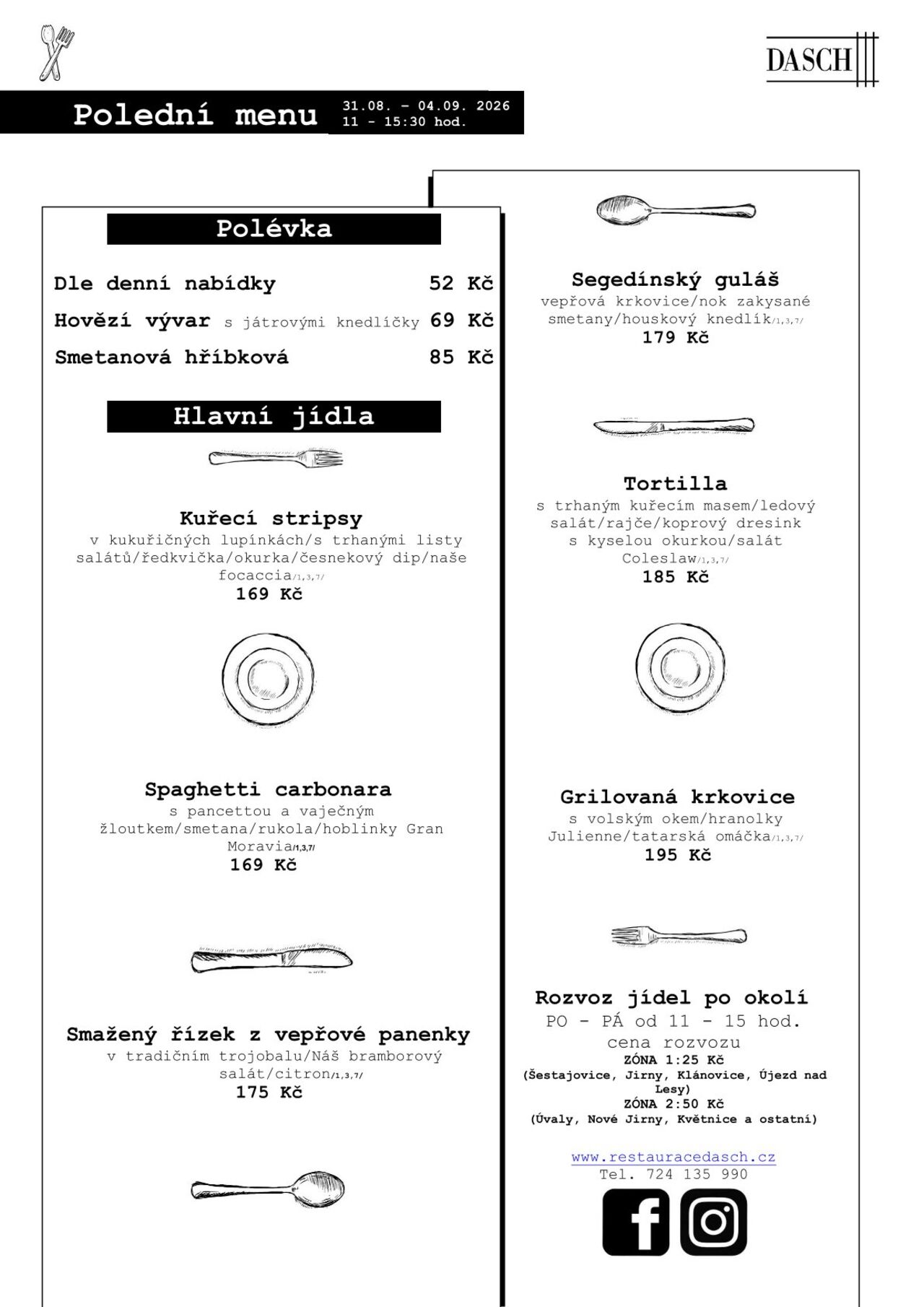 Polední menu