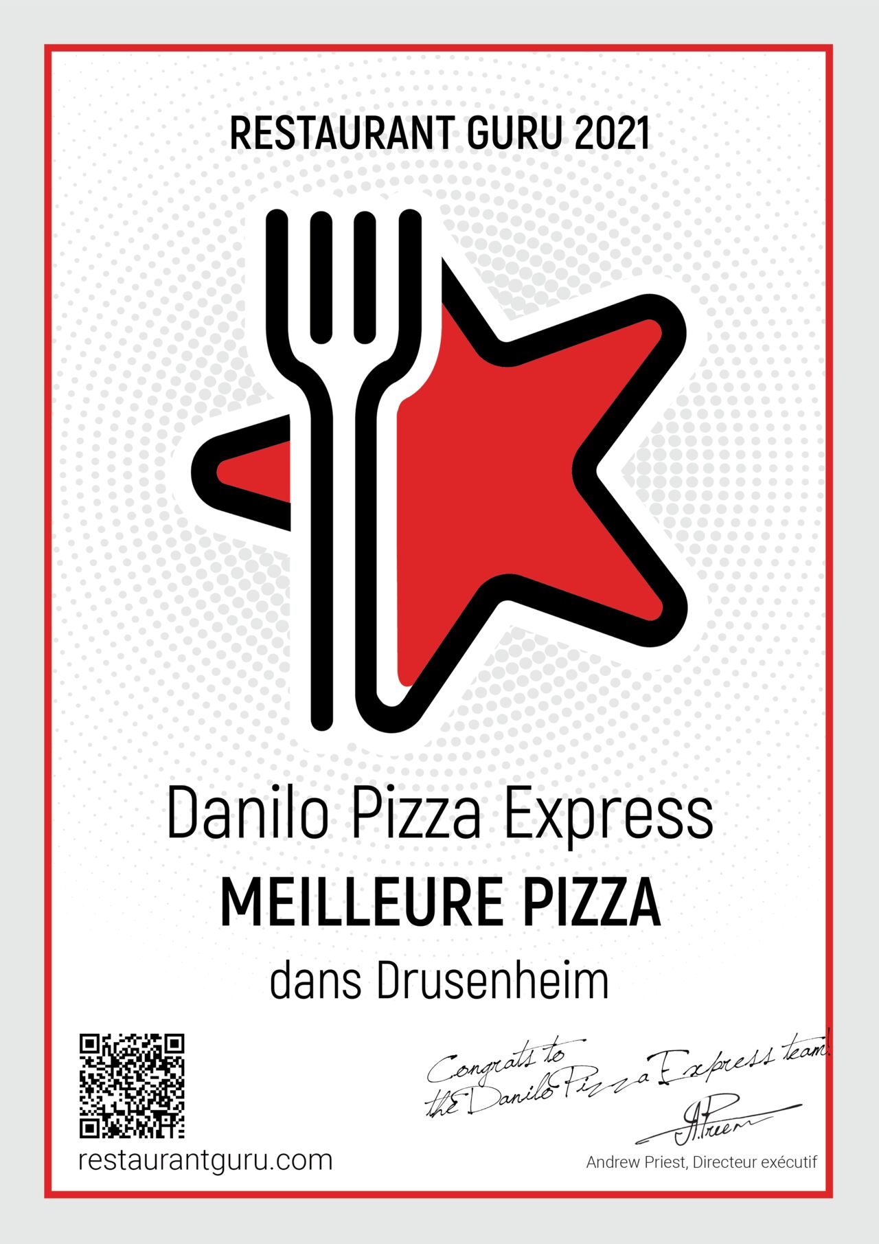 PRIX 2021 MEILLEURE PIZZA