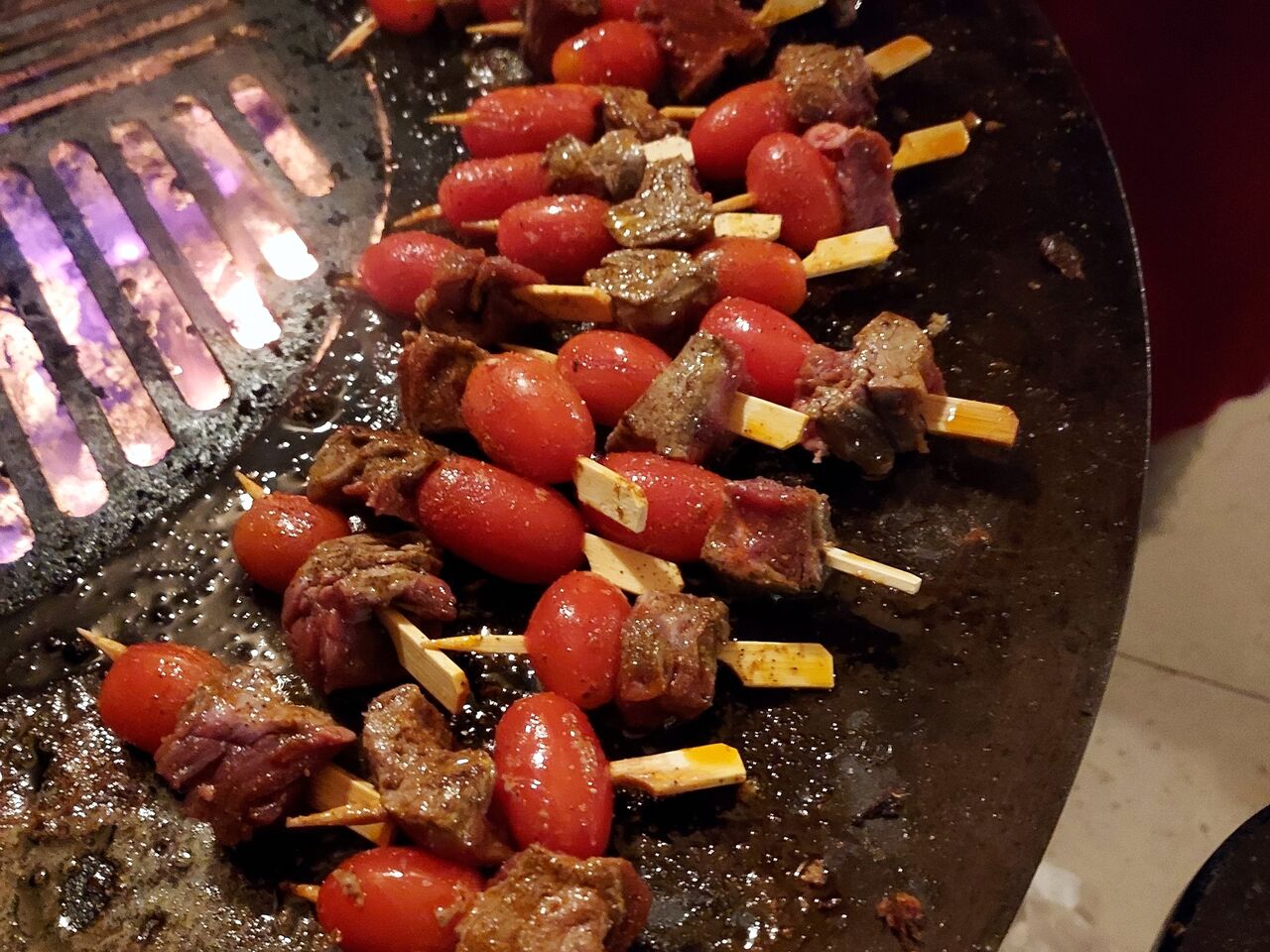 brochettes de filet de boeuf