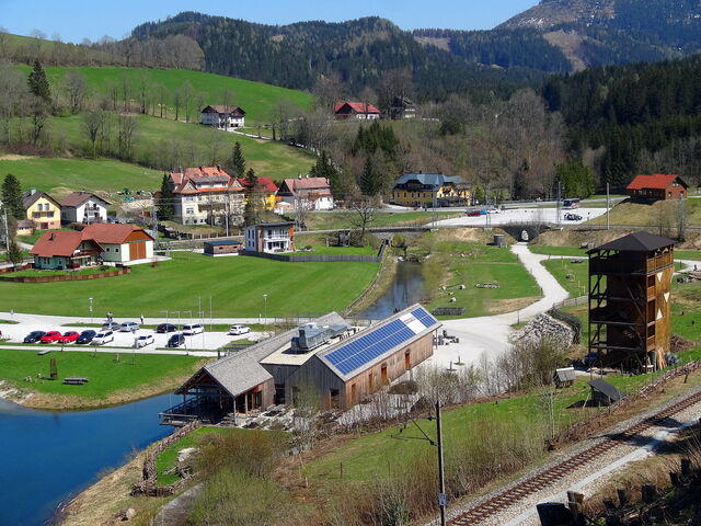 Unser Seegasthaus von oben