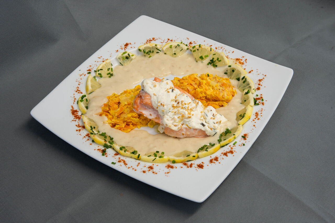 SAUMON GRATINÉ AU ST MORÊT