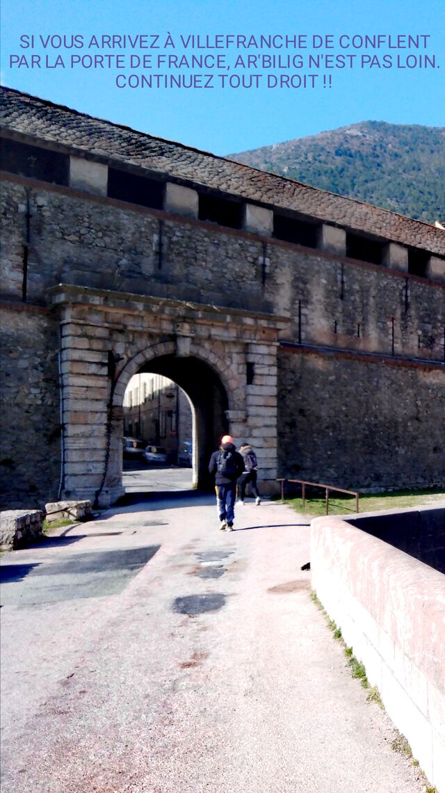 Porte de France à villefranche de conflent. 
