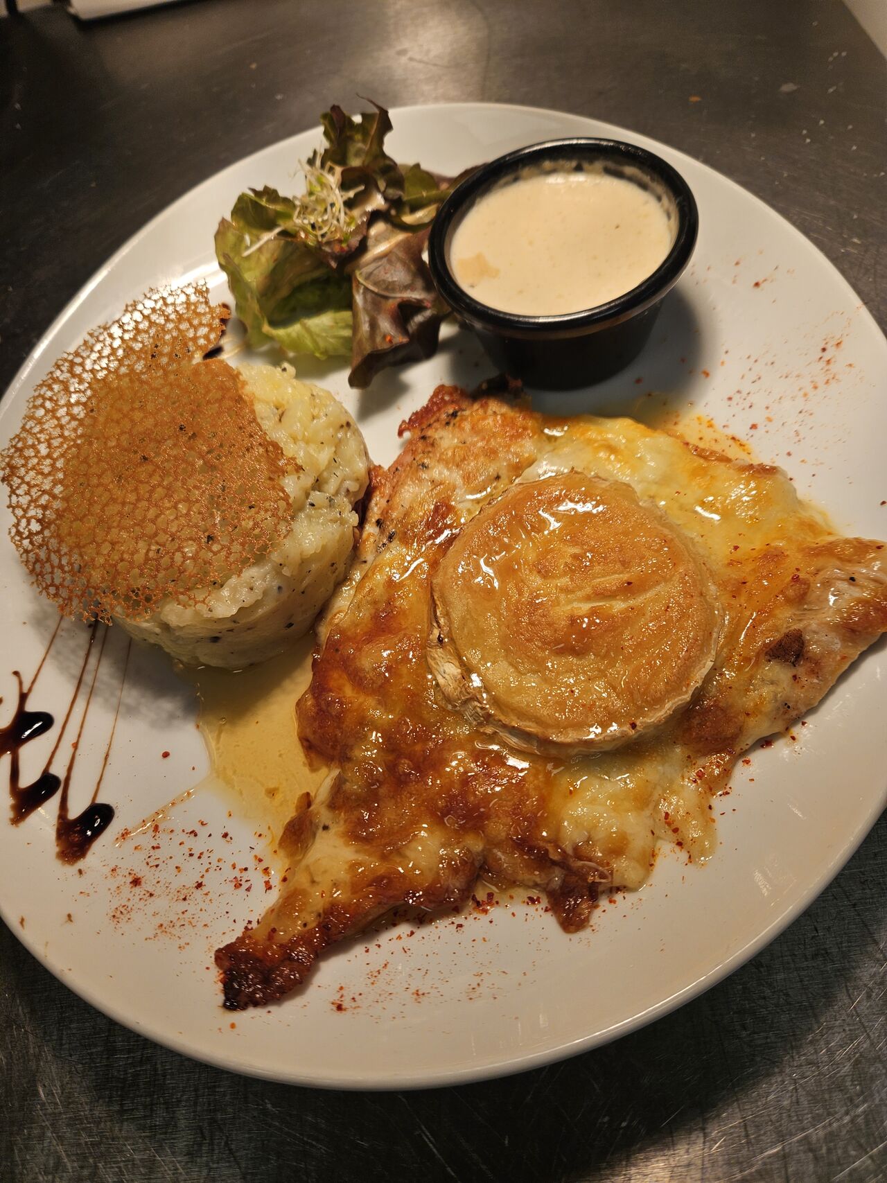 Escalope gratinée Chèvre Miel