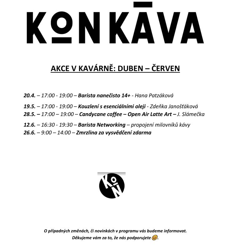 Akce v kavárně