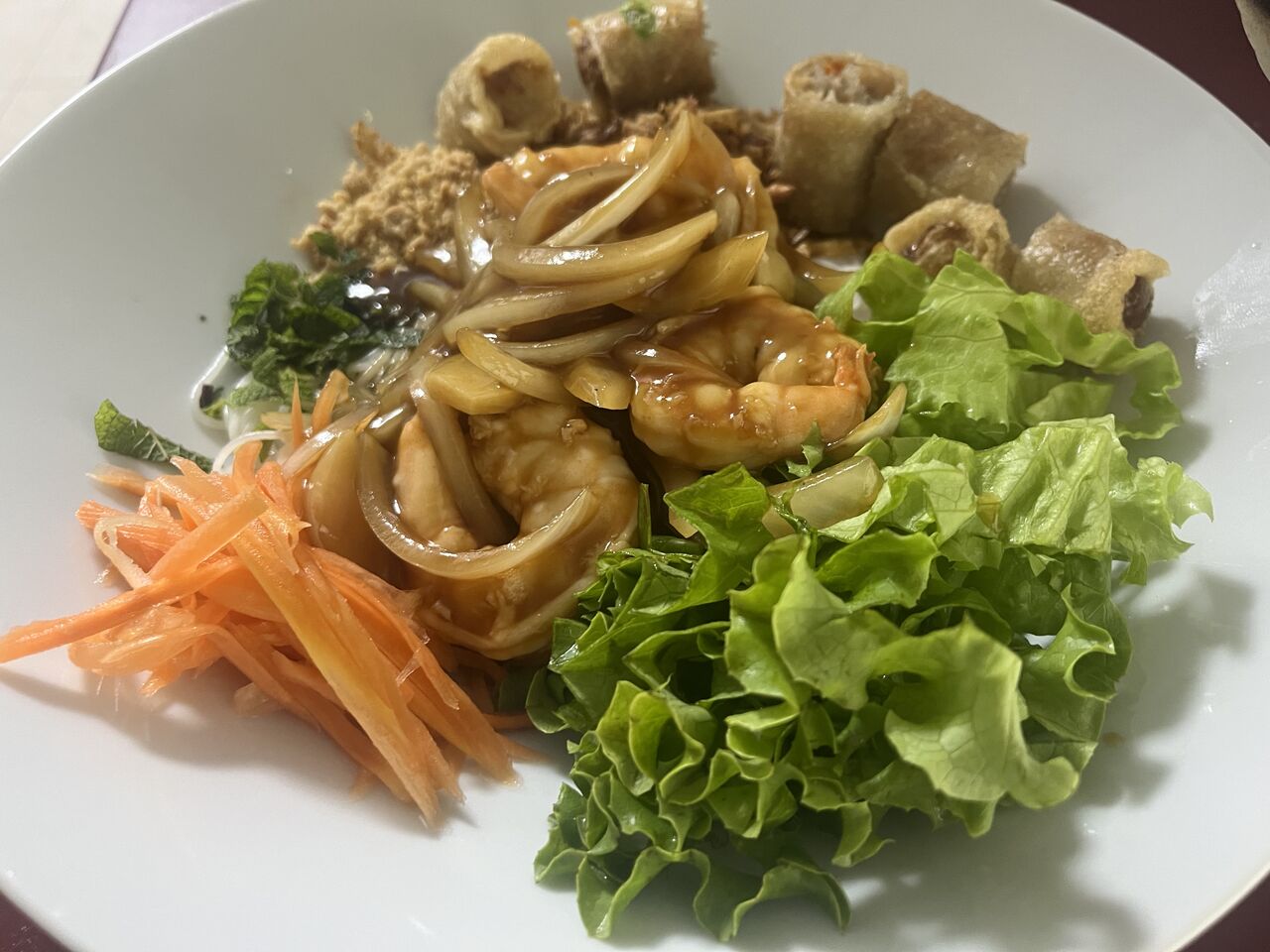Bò Bún aux crevettes