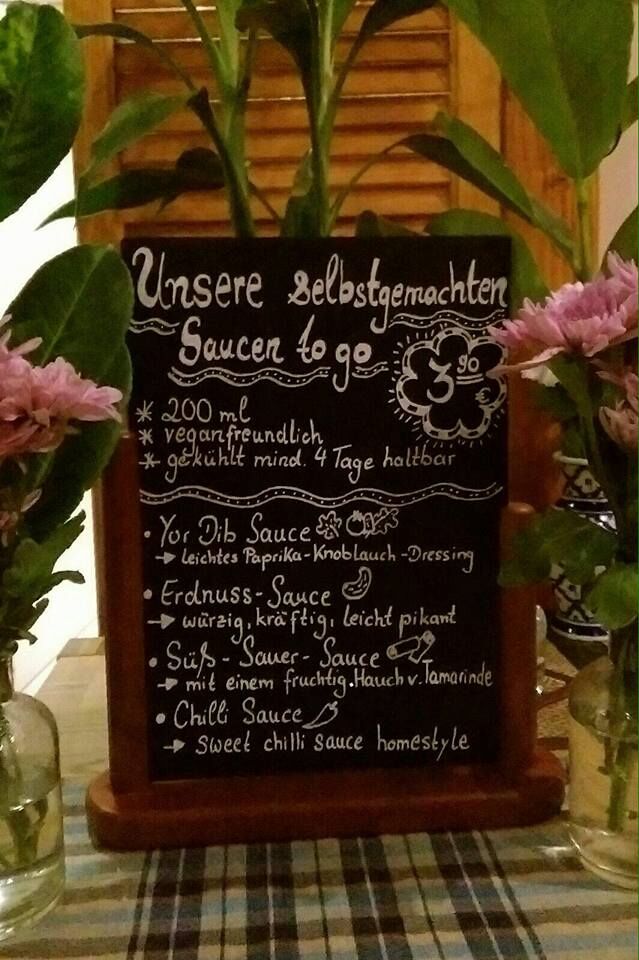 Unsere selbstgemachten Saucen für Sie zum Mitnehmen