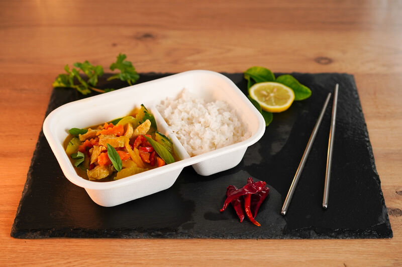 poulet au curry vert